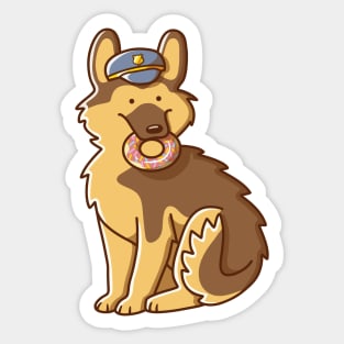 Cop Puppy Sticker